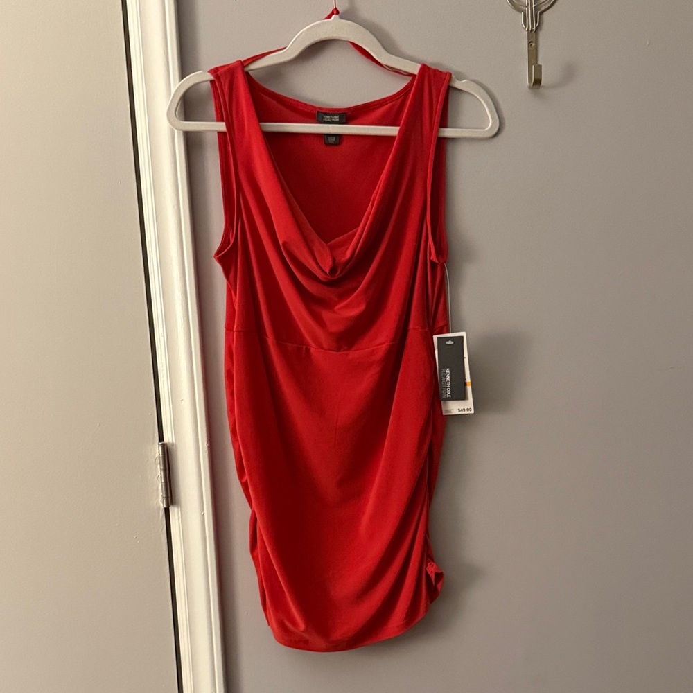 Kenneth Cole Reaction Coral Sleeveless Blouse